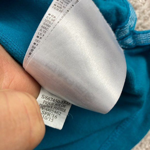 Banana Republic Polo Shirt Men Large L Blue Green Embroidered Elephant Logo Golf - Picture 6 of 10